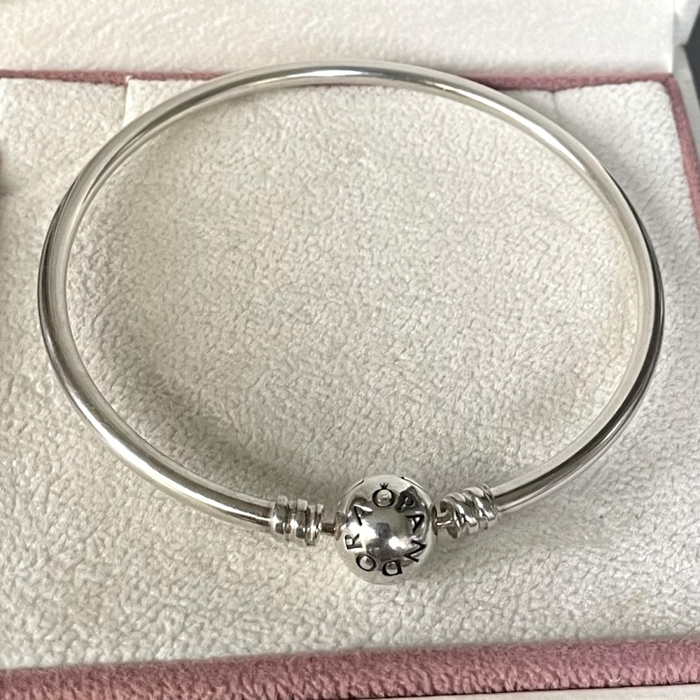 Authentic Pandora Bangle Bracelet 7.5 inches - Picture 2 of 4
